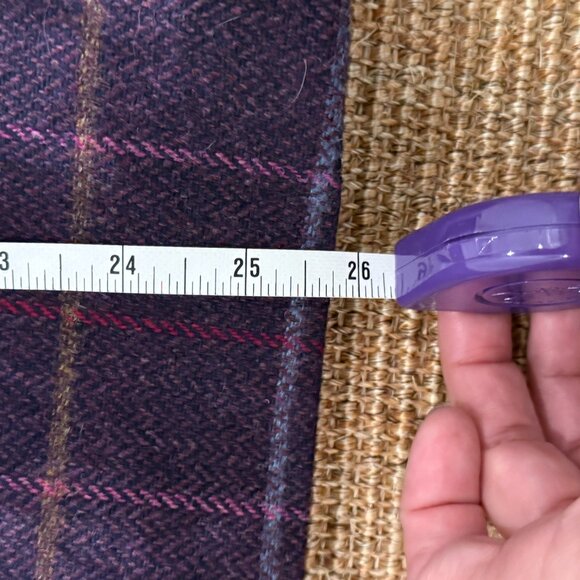 Holland & Sherry Royal Bespoke Purple Wool Blazer Size 4 - Picture 3 of 6